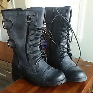 NIB! Distressed Combat Boots